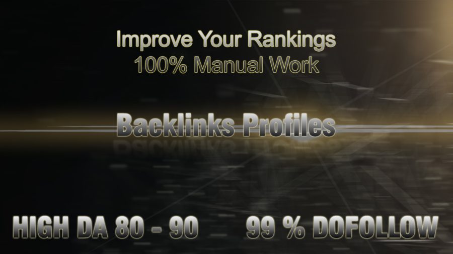 Get Rank With 30 Backlinks Profiles High DA 80 - 90