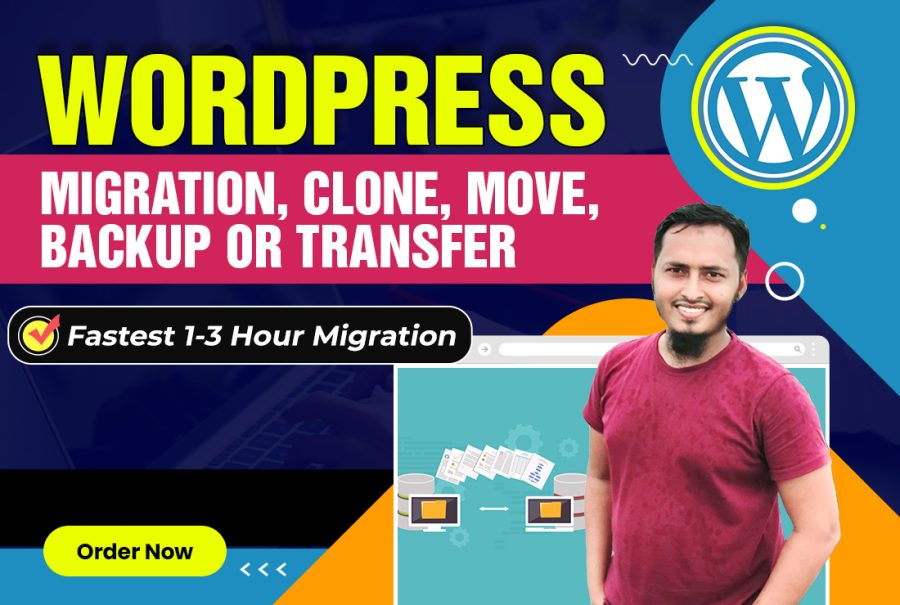 I will migrate wordpress website or move, transfer, backup 1 hour