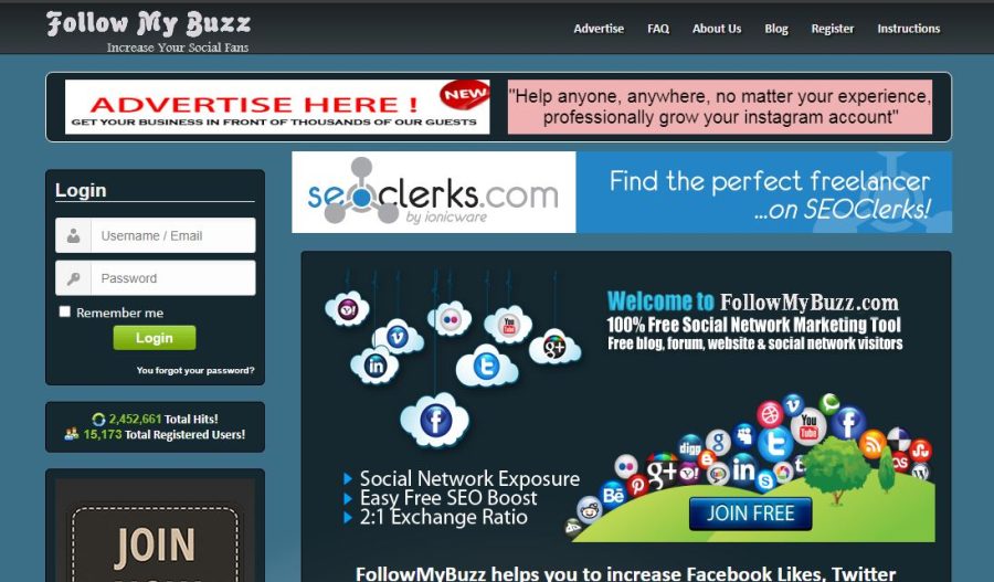 2 Month Banner Ad on Popular Traffic Site FollowMyBuzz.com