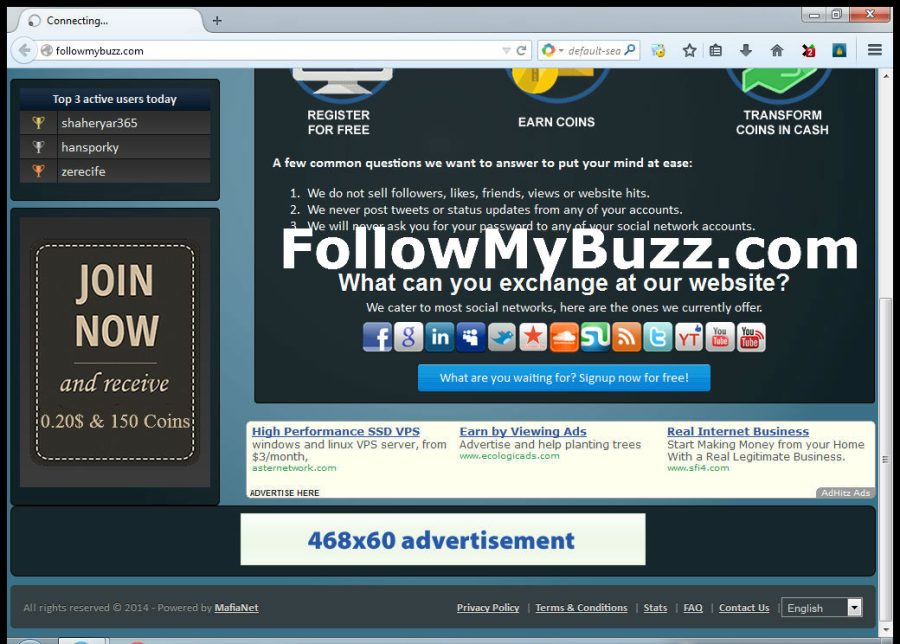 2 Month Banner Ad on Popular Traffic Site FollowMyBuzz.com