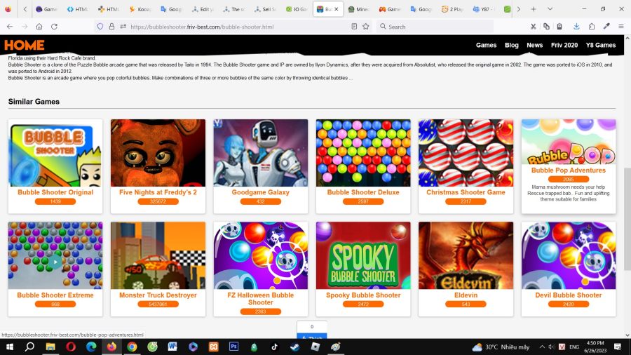Share the source of the mini game website on the standard SEO browser written in PHP, beautiful inte