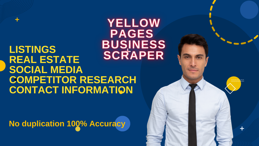We Provide Yellow Pages Data Scraping Services