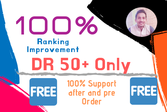 50 relevant backlink on DR 50+ sites after analyse your competitor