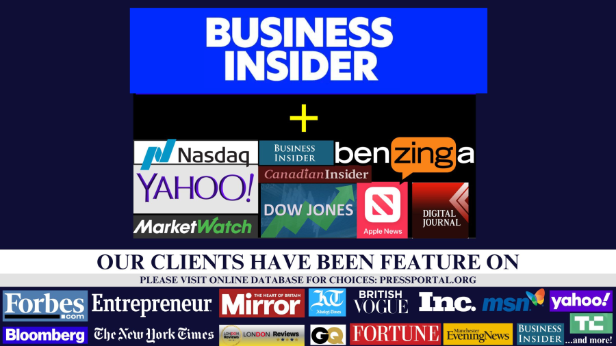 Publish on Yahoo Finance, Benzinga. Apple News, BusinessInsider