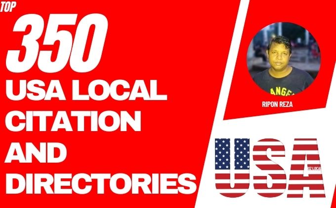 I will Create 350 USA local citations or Local Business Listing ,Directory submission For Usa Local