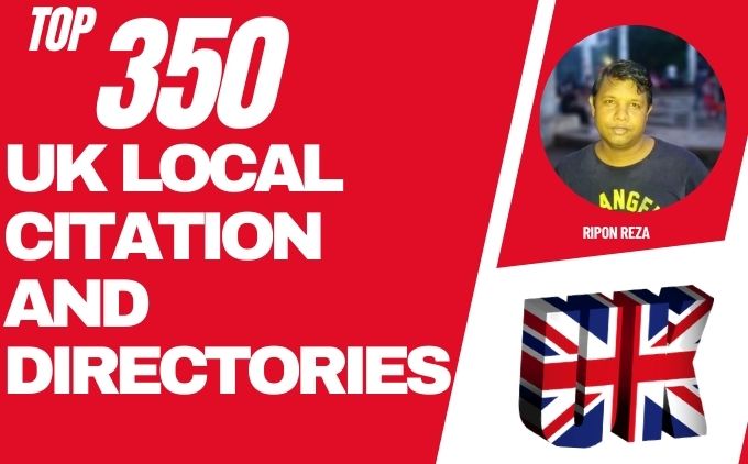 I will Create 350 UK local citations or Local Business Listing and Directory submission, local SEO 