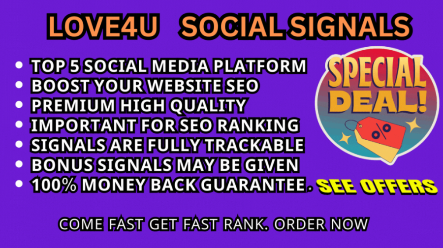 High Quality Premium 5 Platforms 16,000+ Mixed Social Signals Plnterest Tumblr Reddit WEB