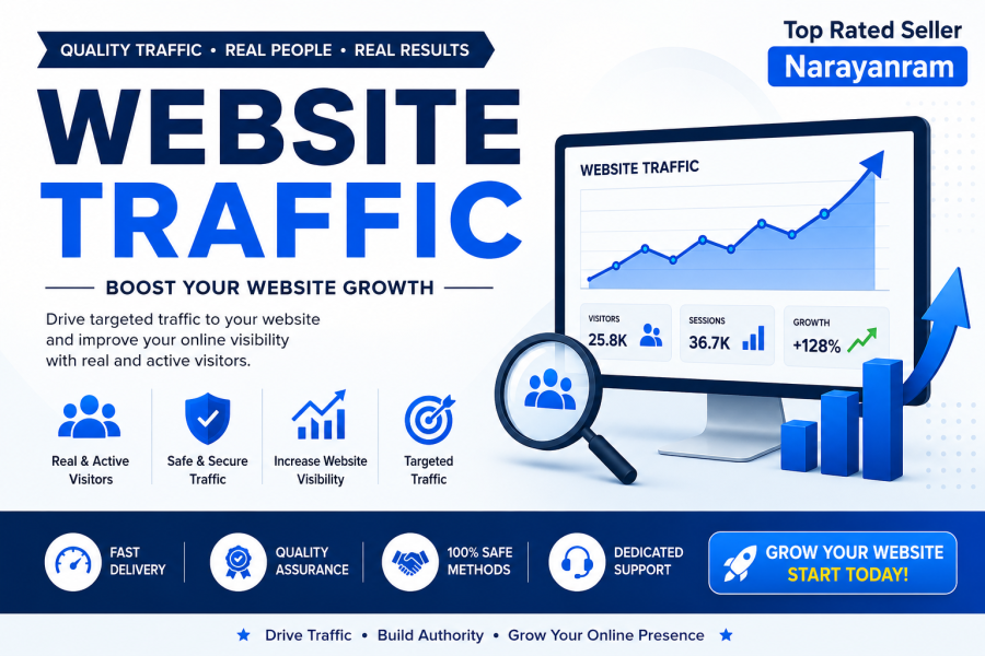 I will increase organic website traffic etsy, ebay website promotion