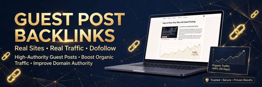 I will publish premium guest post backlinks on real traffic websites