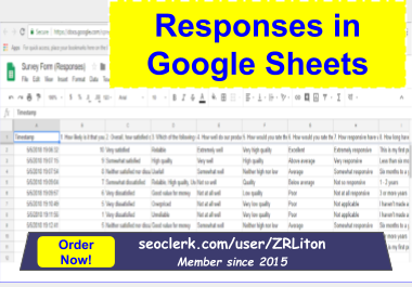 I will create online Google Forms