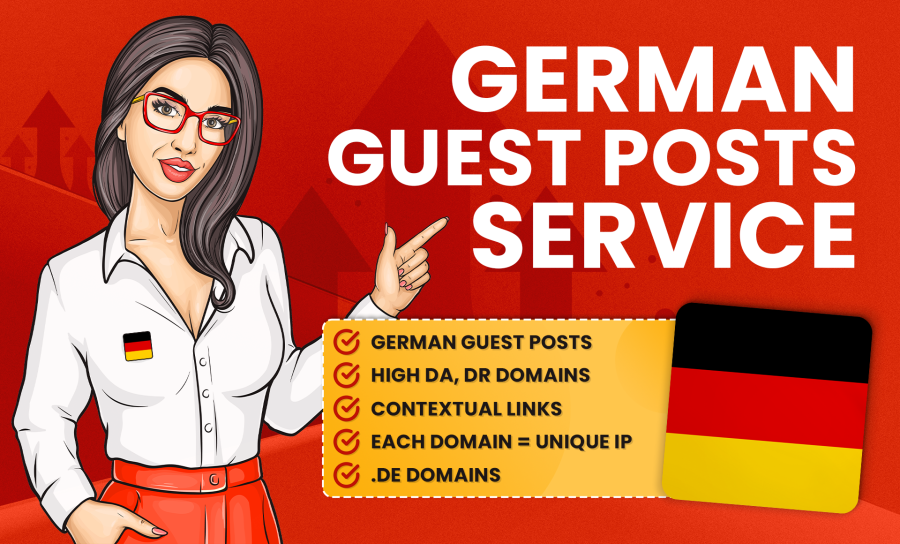 5x German Guest Posts, High DA German domains SEO Backlinks
