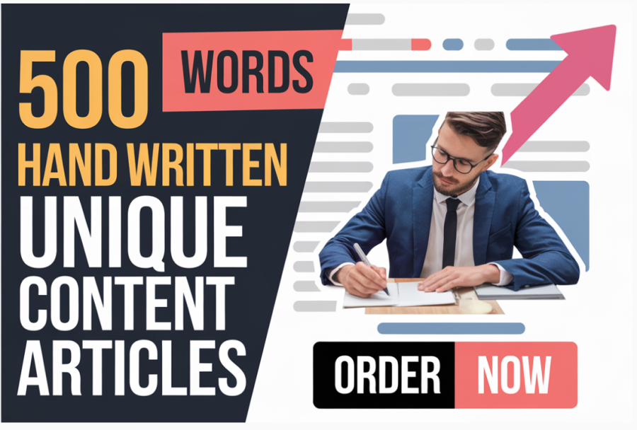 5 x 500 Word Hand Written Quality Articles 100% Unique