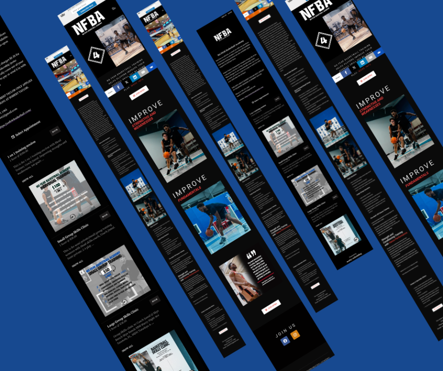 Website design for services, blog, appointment 