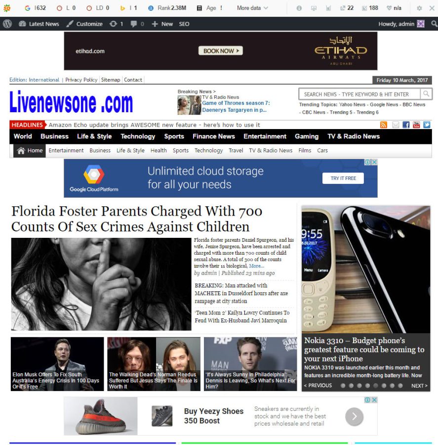  Self Updating News Website - No work needed SEO ready