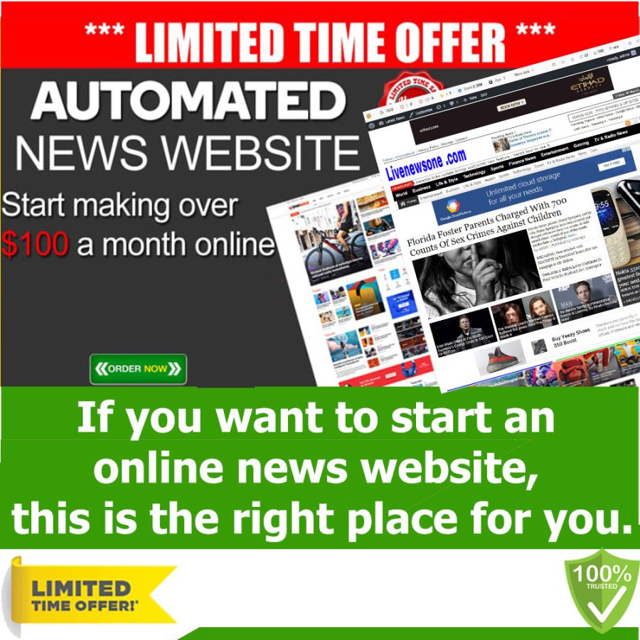  Self Updating News Website - No work needed SEO ready