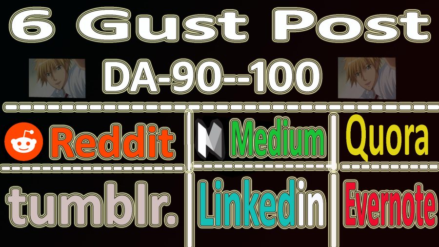 SUPERSTRONG DA90+ Guest Post On 6 Website Fast Google Indexing