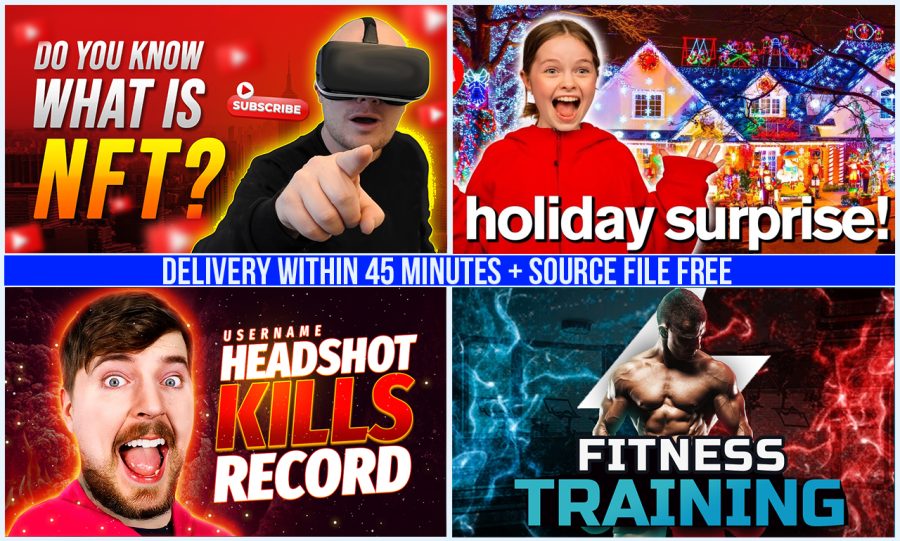 Design an eye catching thumbnails