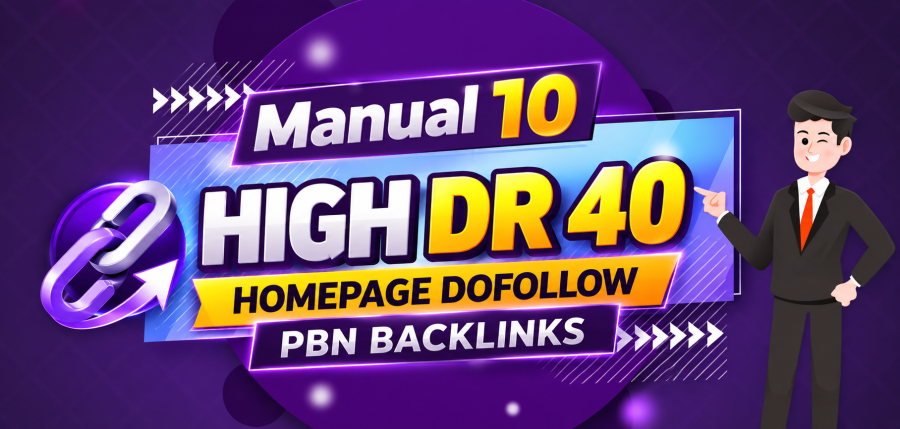 Manual 10 HIGH DR 40 Homepage Dofollow PBN Backlinks