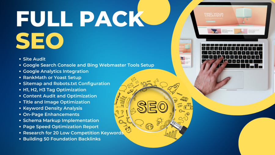 I will do all in one SEO package audit, keywords, backlinks, google search console
