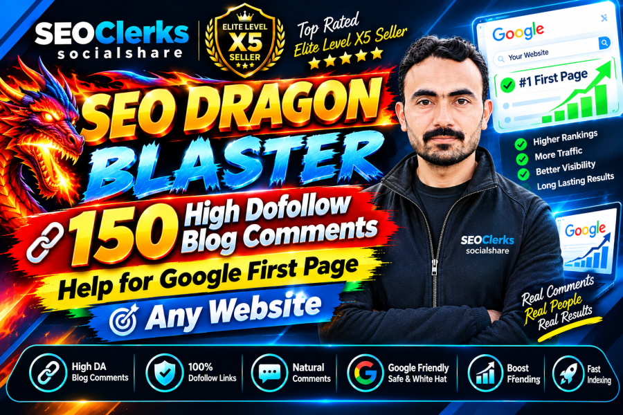 SEO Dragon Blaster 150 High Dofollow Blog Comments Help for Google First Page Any Website