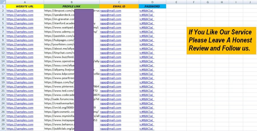 I Will Create 50 Manual Profile Backlinks From High Authority Sites