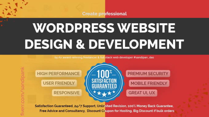 I will fix, create, design, customize, rebuild responsive wordpress website