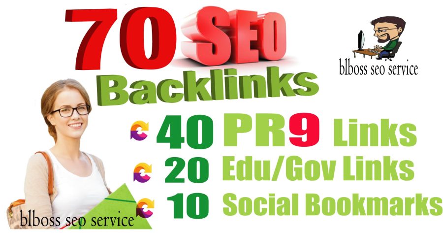 70 Backlinks from 40 PR9 + 20 EDU-GOV + 10 SOCIAL BOOKMARKS For Your Website or Blog or YouTube 