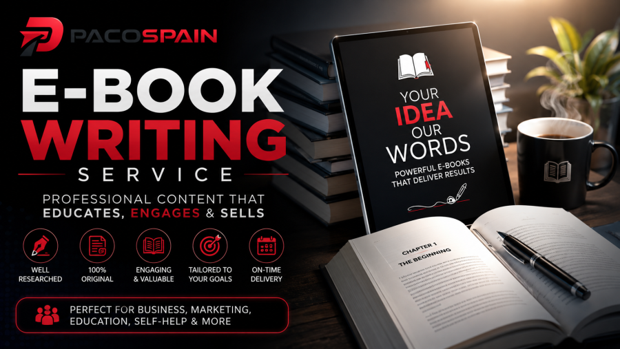 Writing Service For Your e-Book 