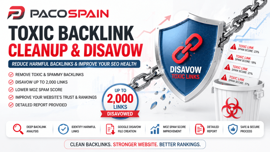Toxic Backlink Cleanup & Disavow Service