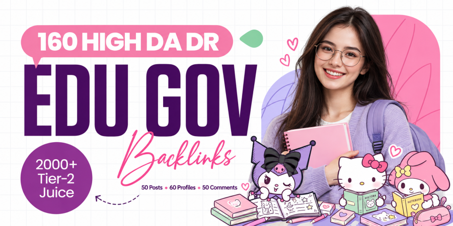 Create 160 EDU/GOV Backlinks + 2000 Tier-2 Links for Extra Link Juice