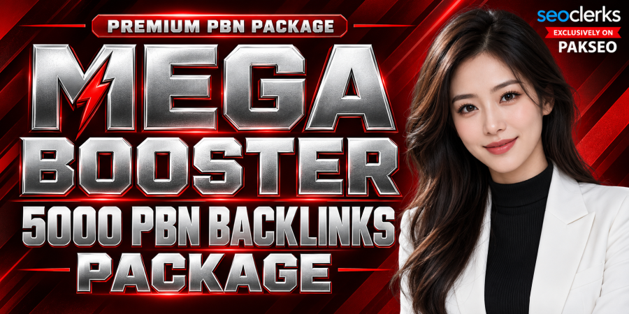 MEGA BOOSTER 5000 PBN Post Backlinks Package with Dofollow SEO Links