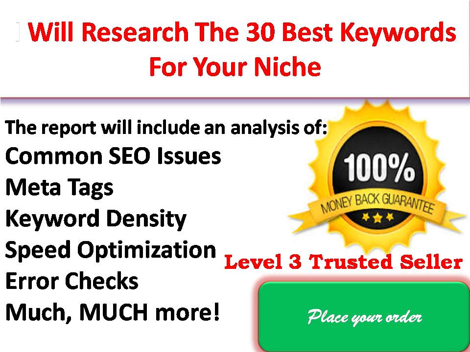 30 Keyword research in SEO For any Niche