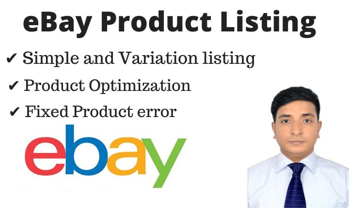 I will do eBay product listing 