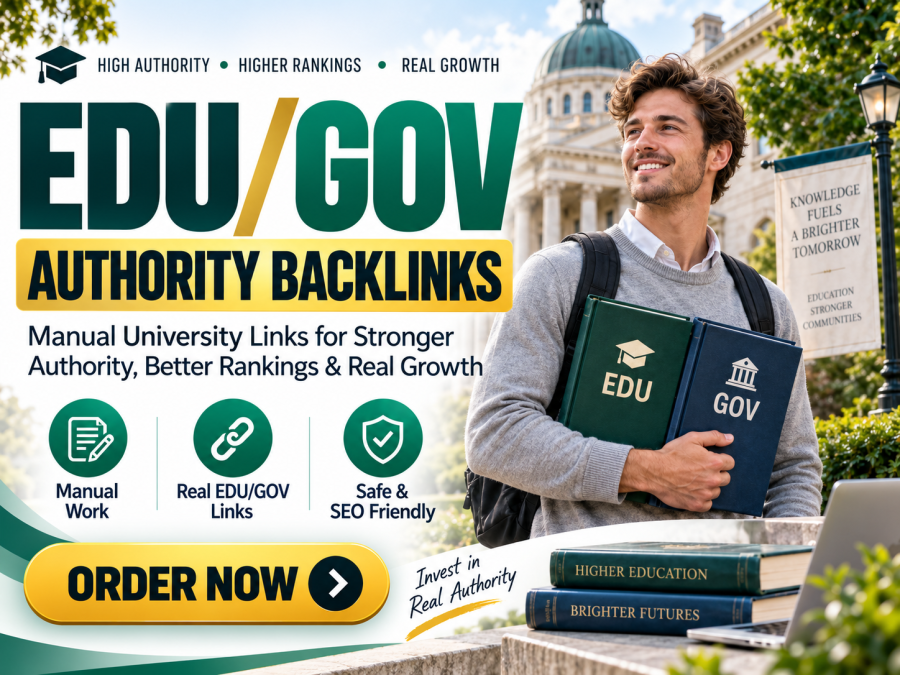 Get Top Rankings with EDU/GOV Authority Backlinks Manually Work Universities Links