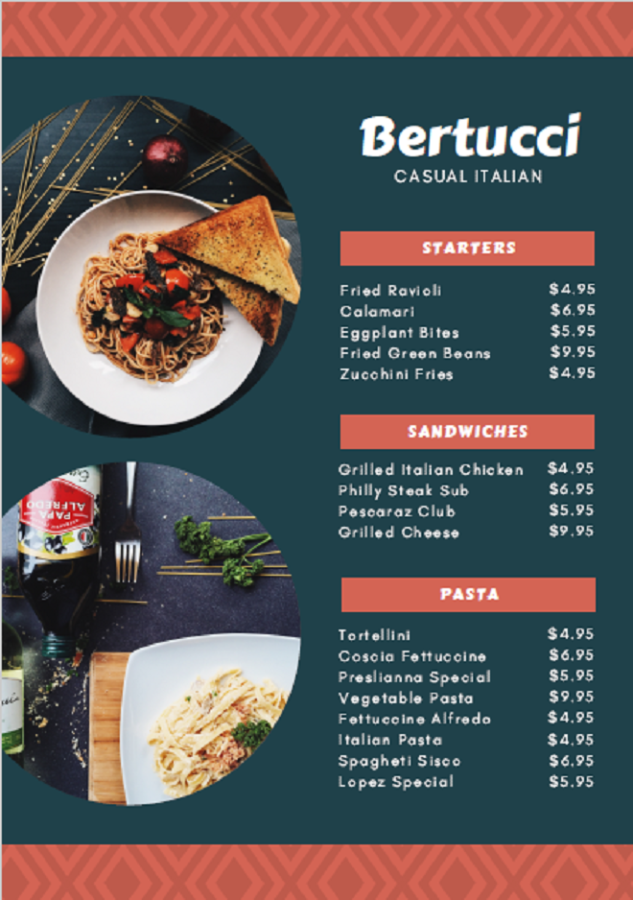 I will do amazing restaurant food menu design