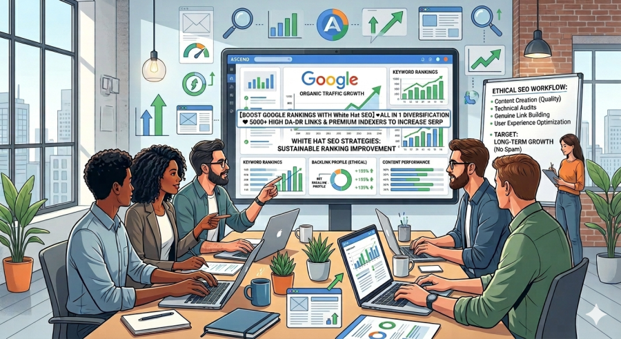 Google AI Overview 2026 Ranking with White Hat SEO All in 1 Diversification 5000+ DA-DR Links