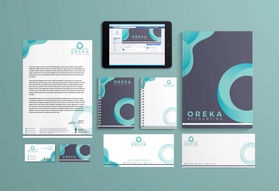 Design unique business cards with full stationery