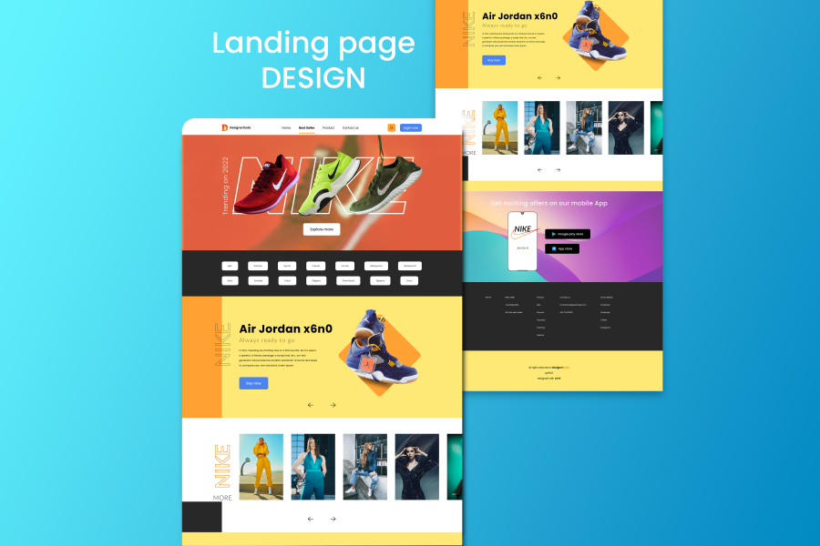 I will design high professional Landing Page UI in Figma/XD