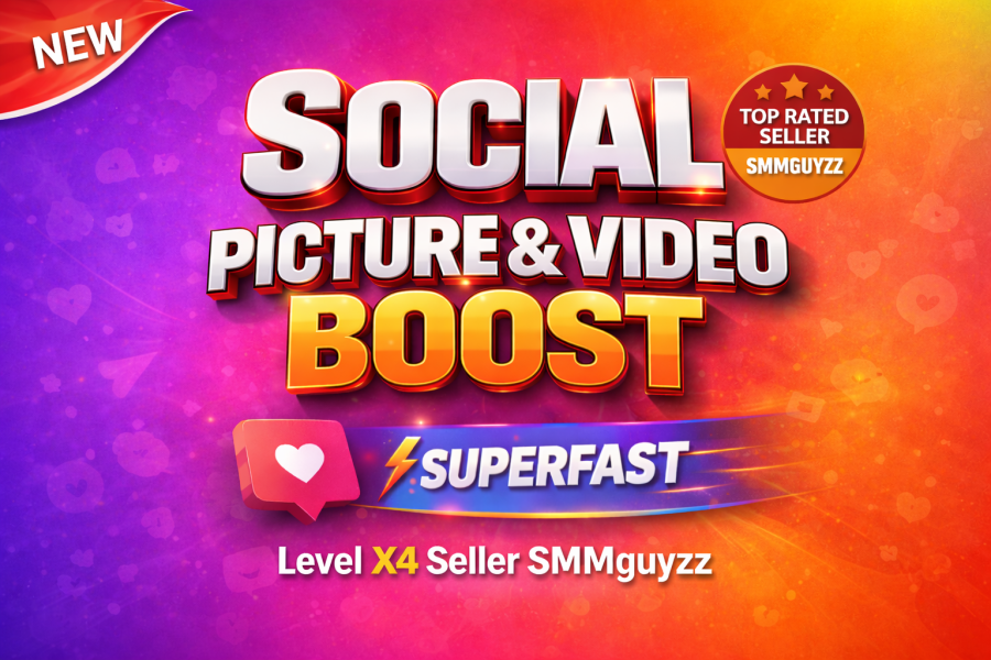 Real Social Picture OR Video Authentic Boost Package