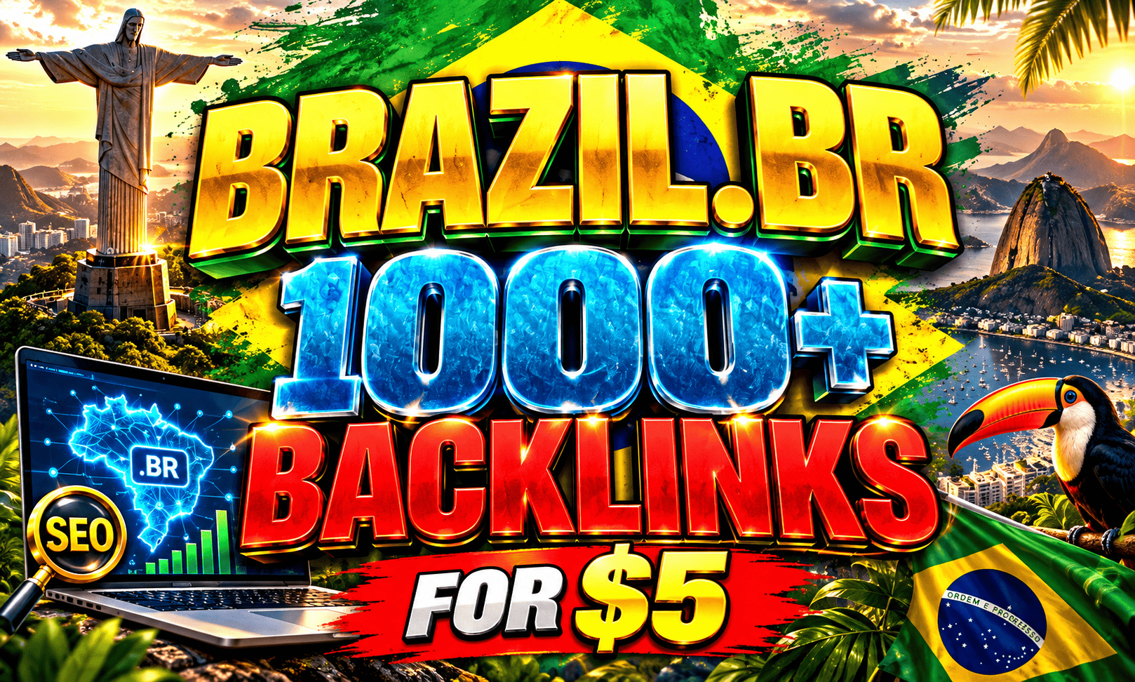 1000+ Brazil based domains BR backlinks