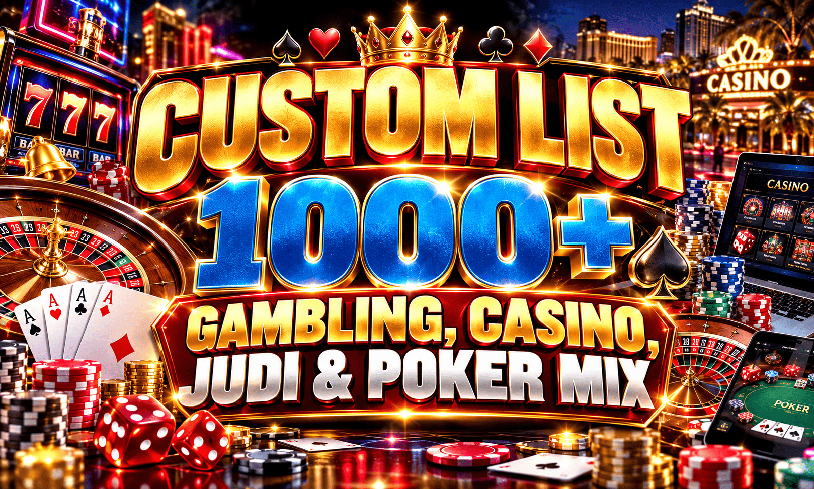 1000+ Gambling and casino backlinks