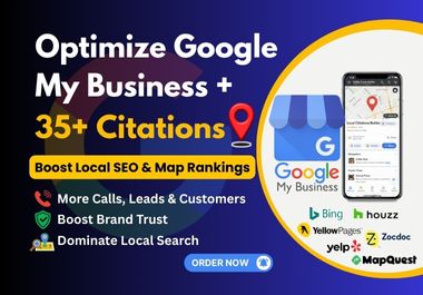 I will optimize your Google My Business Profile GMB and build 35+ local citations for map rankings