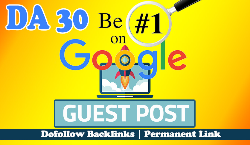 3 Guest Post On Da30 Tld Private Real Blogs (Authority Backlinks)