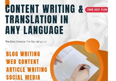 Content Writing and Translation 
