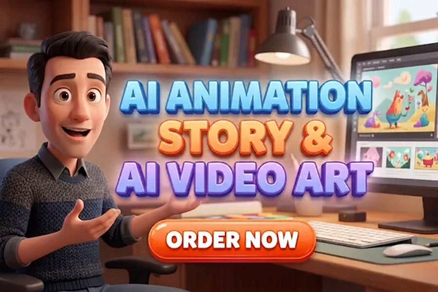I will create ai video art or ai animation