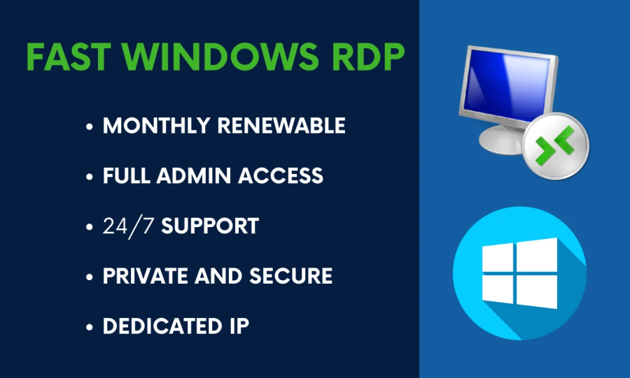 Renewable Windows 10/11 Rdp Vps Desktop 4gb 8gb 16gb ram 100gb ssd 30 days 
