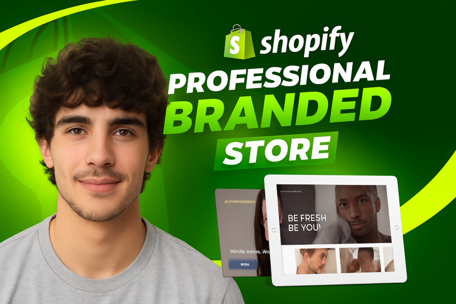 I will set up and design a branded shopify store