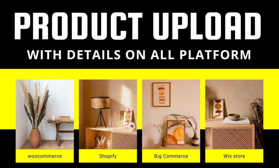 I will do woocommerce product upload, product listing product entry