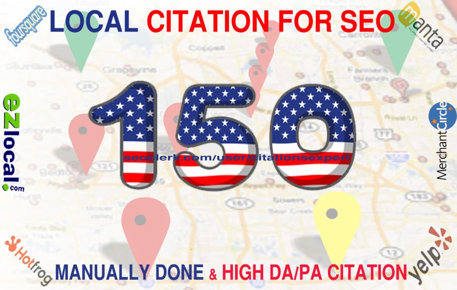 I will do 150 Live USA/UK/CA/AU Local Citations or Local Listings for Local SEO.Money back guarantee