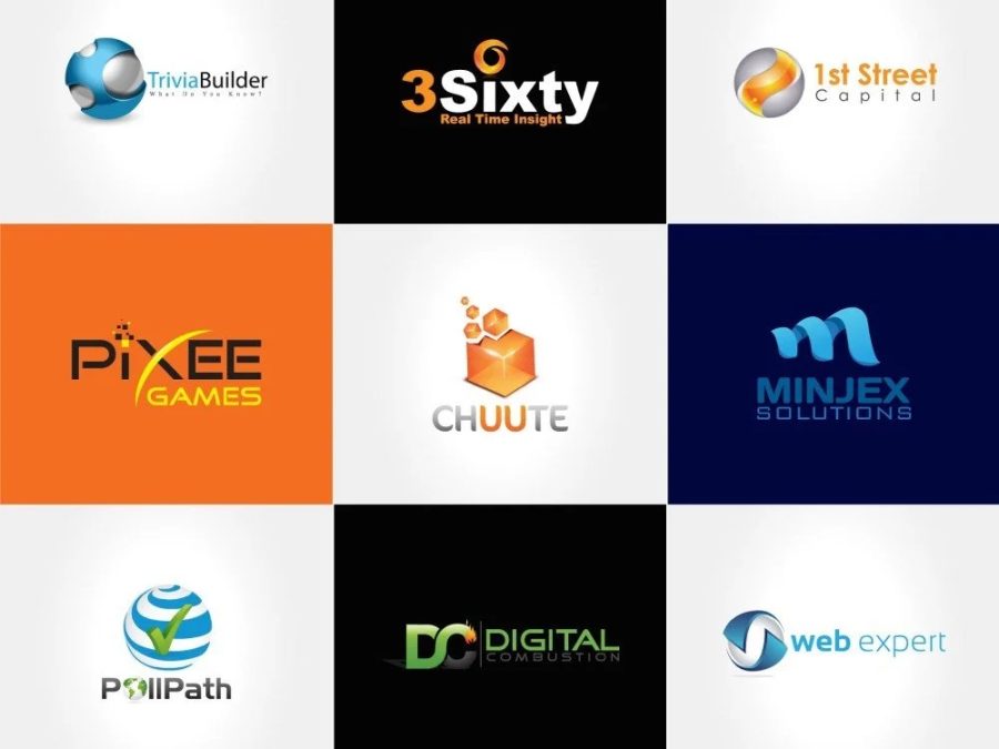 design 3 concept of your Brand Logo with Professionalism